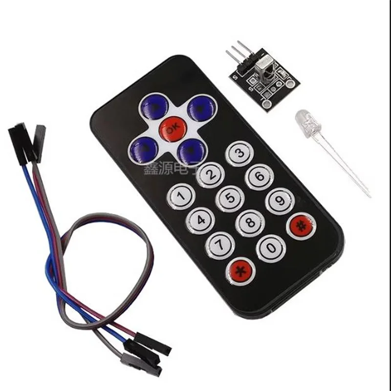 HX1838 Infrared Wireless Remote Control Kit  Robot   Module +Receiving Board)