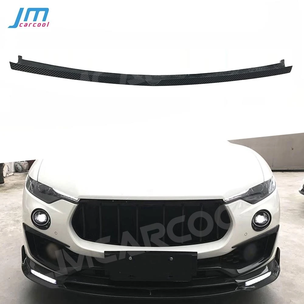 

Fit For Maserati Levante 2016-2019 Car Front Grill Trim Bar Strips Carbon Fiber Grille Mesh Decoration Cover Frame
