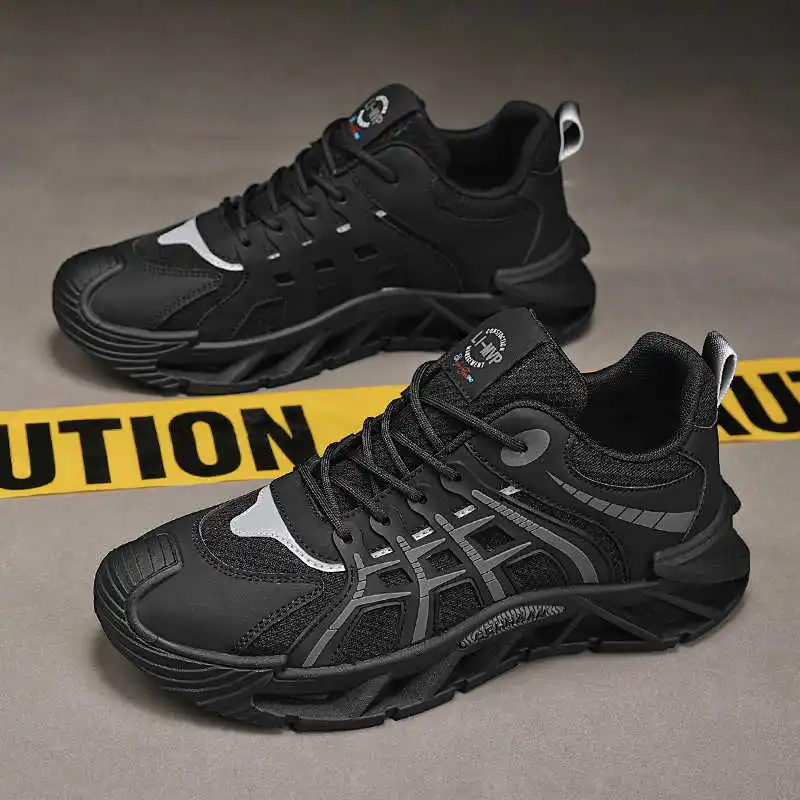 Autumn-spring Appearance Increases Men's Shoes For Summer Skateboarding Brand Men's Sneakers Mens Black Boots Sports