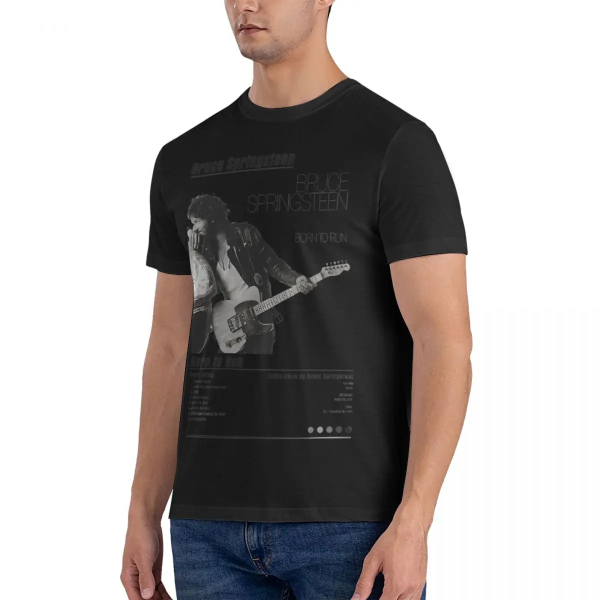 Born To Run T Shirt Men 100% Cotton Fashion T-Shirts Round Collar Bruce Springsteen Tees Short Sleeve Tops Birthday Present