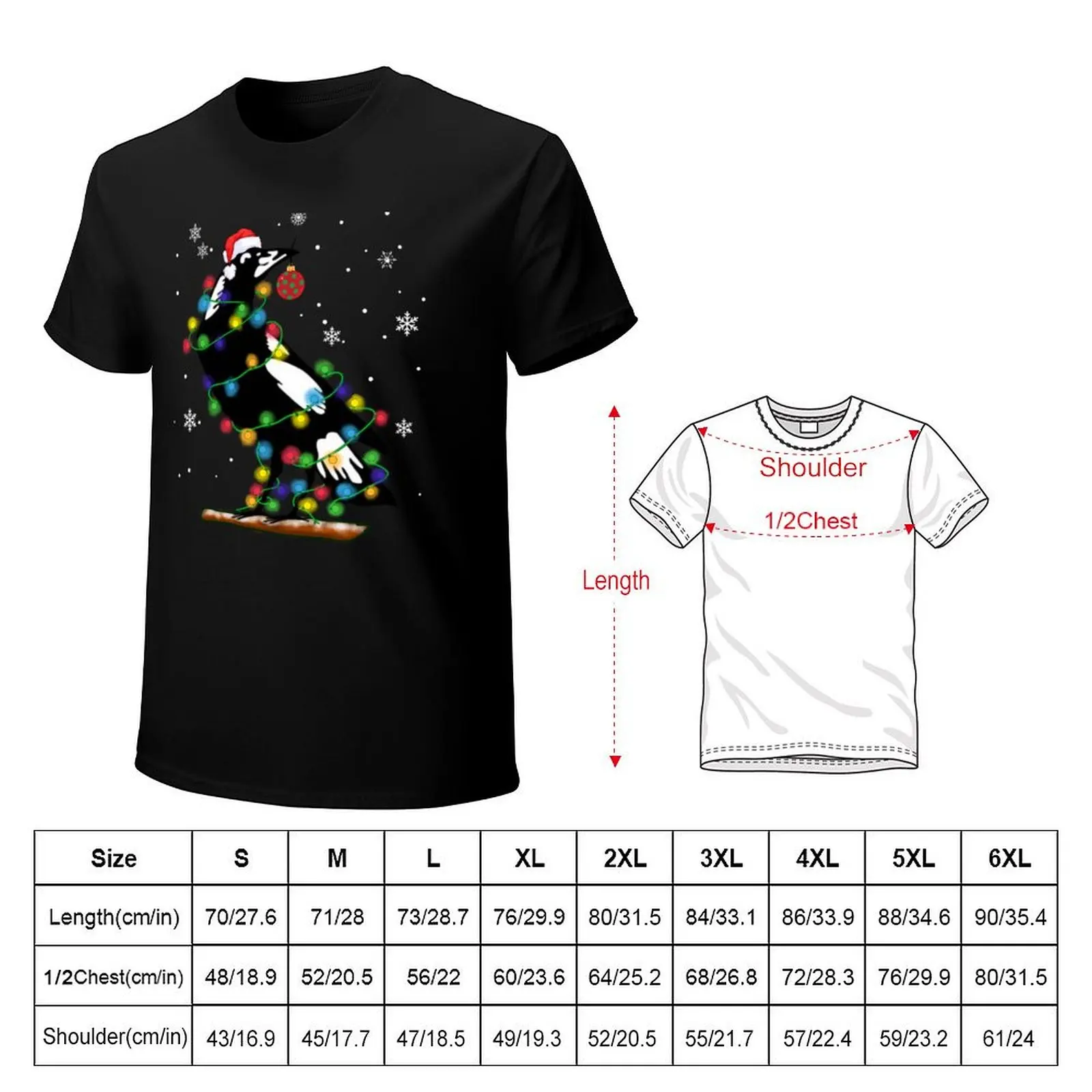 Extra Festive Magpie, Xmas magpie - Australian Christmas Gift Men Woman kids T-Shirt Industrial Work Tee Shirt