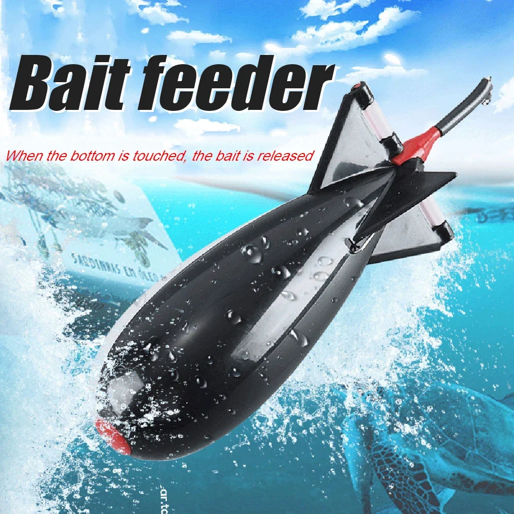 1-5PCS Carp Fishing Rocket Feeder Spod Bomb Float Lure Bait Holder Spomb Pellet Rockets Feeders Position Gear Accessories