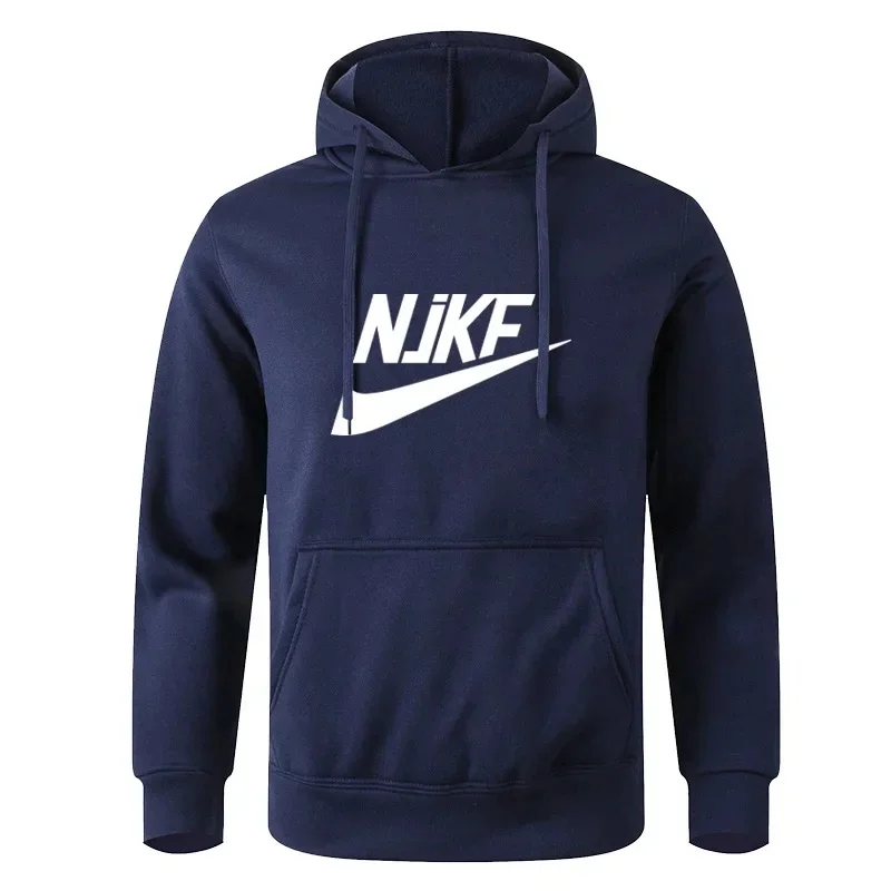 2025 European and American fashion fleece printed men's and women's hooded sweatshirt, casual multifunctional sports hooded swea