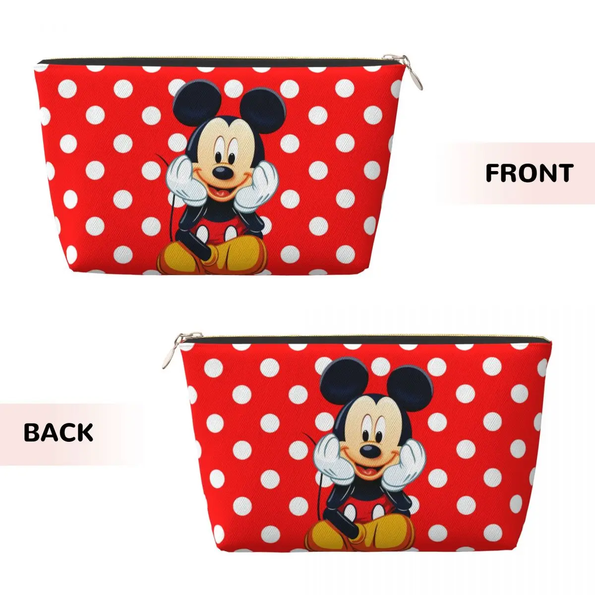 Custom Comics Mickey Mouse Travel Cosmetic Bag for Women Cartoon Makeup Toiletry Organizer Ladies Beauty Storage Dopp Kit