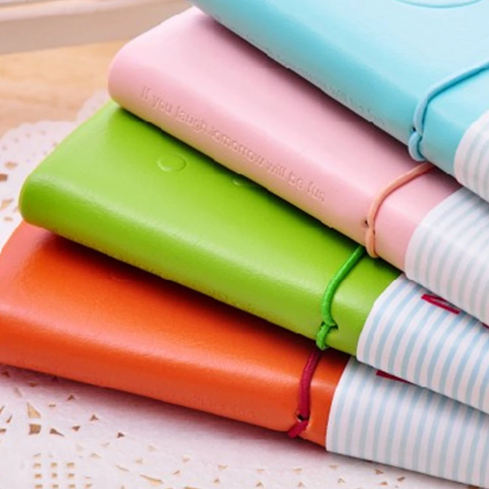 

4pcs Mini Notebook Portable Memo Pad Practical Notebooks Office Stationery Students Supplies Travel Size Note Paper Compact