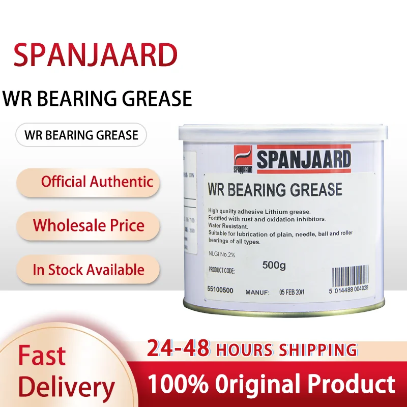 

Original SPANJAARD WR BEARING GREASE Strong Adhesion High Water Resistance for Bearing 500G