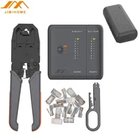 xiaomi JIMI 5in1 Network Tools Set Wire Stripper Network Tester Cable Stripping Plier Crimp Pliers RJ45 Network Cable Connector