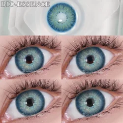 Bio-essence 1Pair Blue Colored Contact Lenses Color Contact Lenses for Eyes Lenses Fashion Lenses Blue Eye Lenses