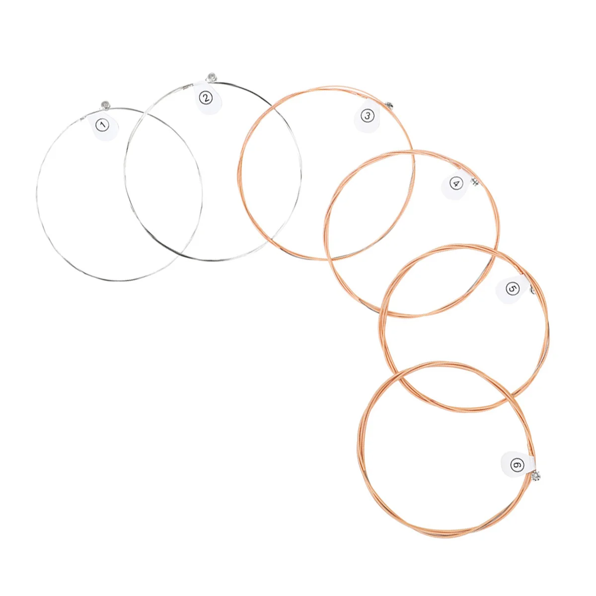 6 قطعة سلاسل الغيتار الشعبي سلسلة الغيتار الصوتية استبدال لهجة مشرقة تحافظ طويلة للعب الانحناء بالإصبع