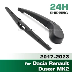 GREATROAD Wiper Rear Wiper Blade & Arm Set Kit For Dacia Renault Duster MK2 2017 - 2023 Windshield Windscreen Window Brush
