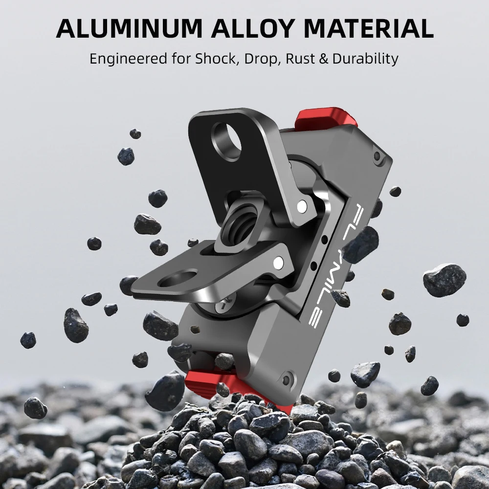 Flymile Magnetische Schnellwechselbasis für DJI OSMO Action 6/NANO Zubehör Adapter-Halterung Drehbare Aluminiumlegierung – Detail 8