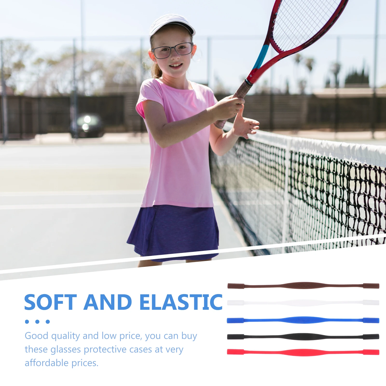 

10 Pcs Glasses Rope Nonslip Sports Silicone Fixed Chain Eyewear Retainer Kids Adults Anti Skid Cord Lanyard Outdoor Indoor Labor