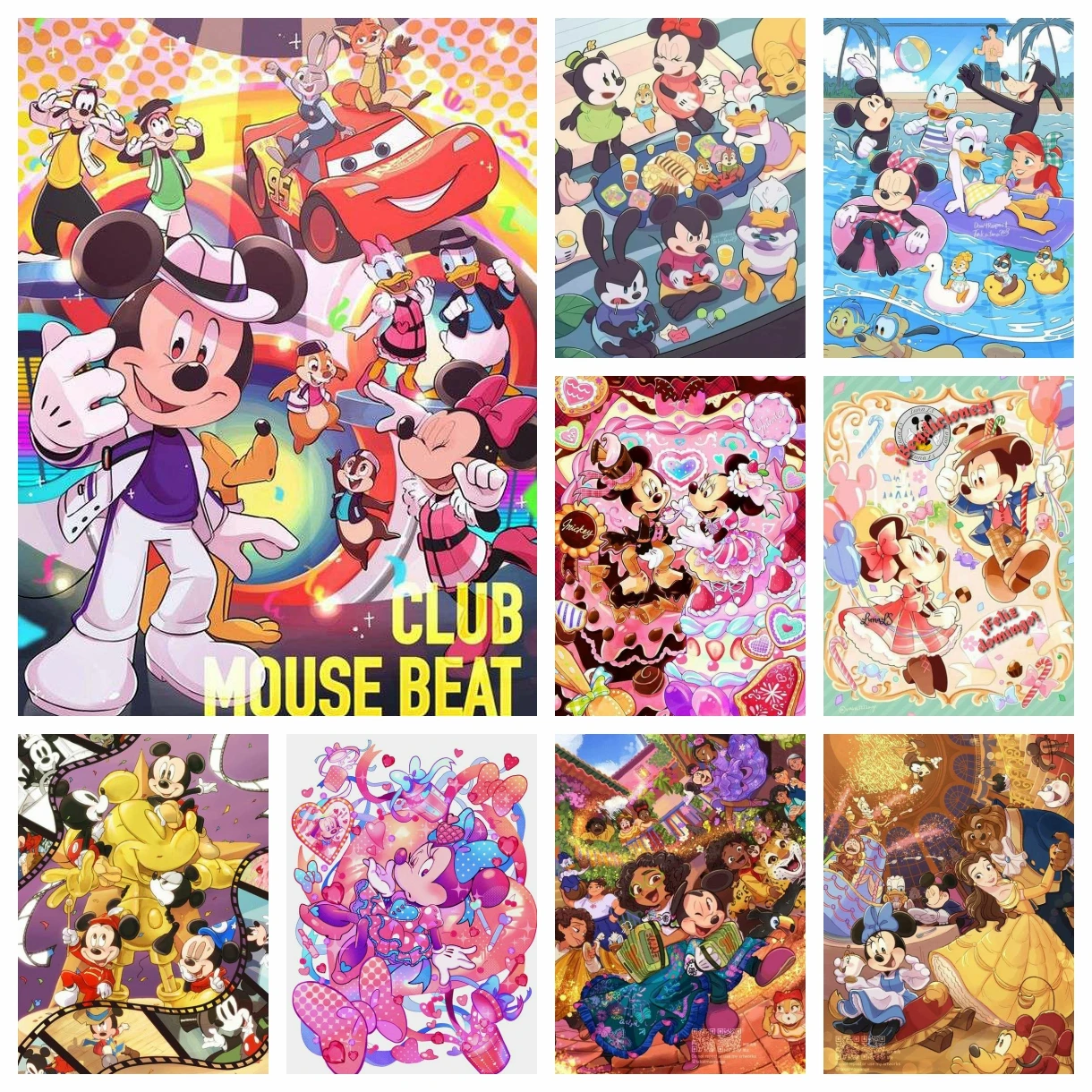 

Disney DIY наборы алмазной живописи Микки и Минни милый мультфильм вышивка мозаика вышивка крестиком фотографии ремесла домашний декор подарок