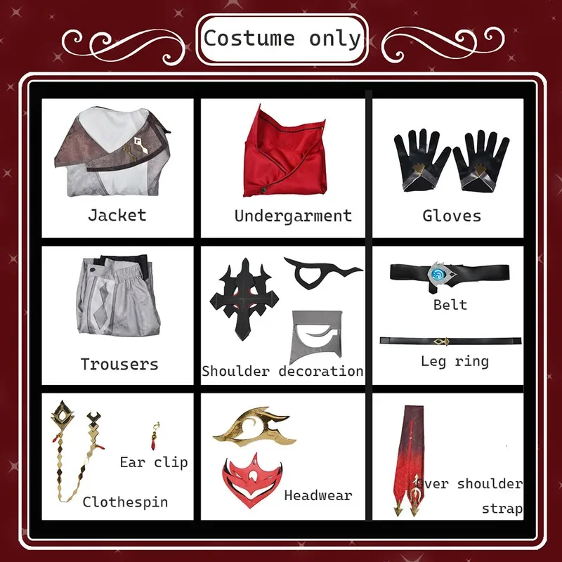 Game Genshinimpact Cosplay Harbingers Regrator Childe Tartaglia Fatui Cosplay Cloak Cape Halloween Christmas Costume
