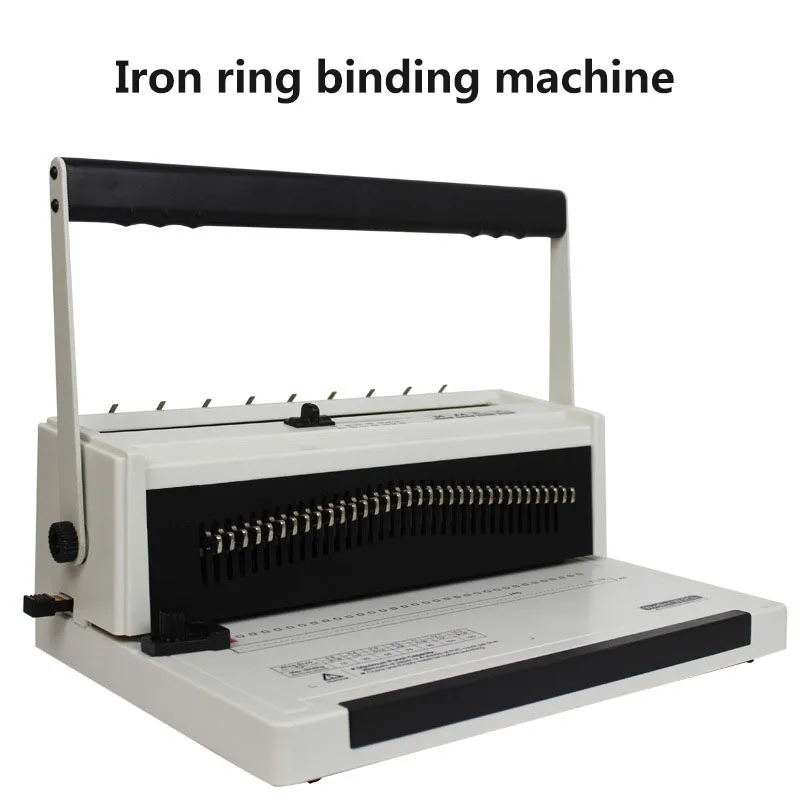 YS-W20A Full Draw Knife Double Wire Iron Ring Binding Machine 34 hole A4 punching machine picture book desk calendar