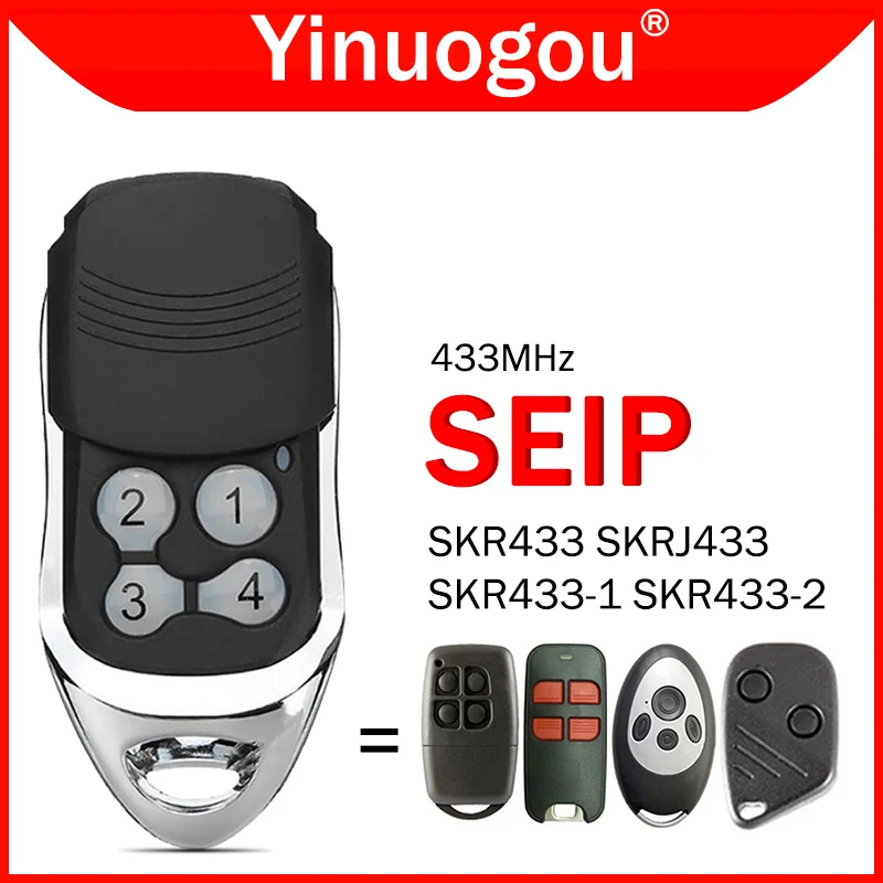 SEIP SKR 433 SKR433 SKRJ433 SKR433-1 SKR433-3 Garage Door Remote Control 433MHz Rolling Code Hand Transmitter