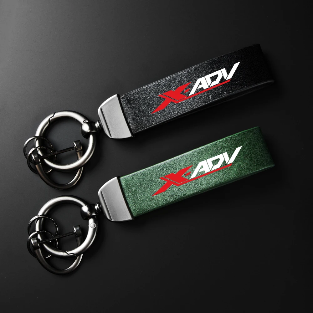 

Motorcycle High-Grade leather Keychain Carbon Leather Keyring Keychain Holder Keyring For Honda X ADV X-ADV 750 2018-2023 XADV