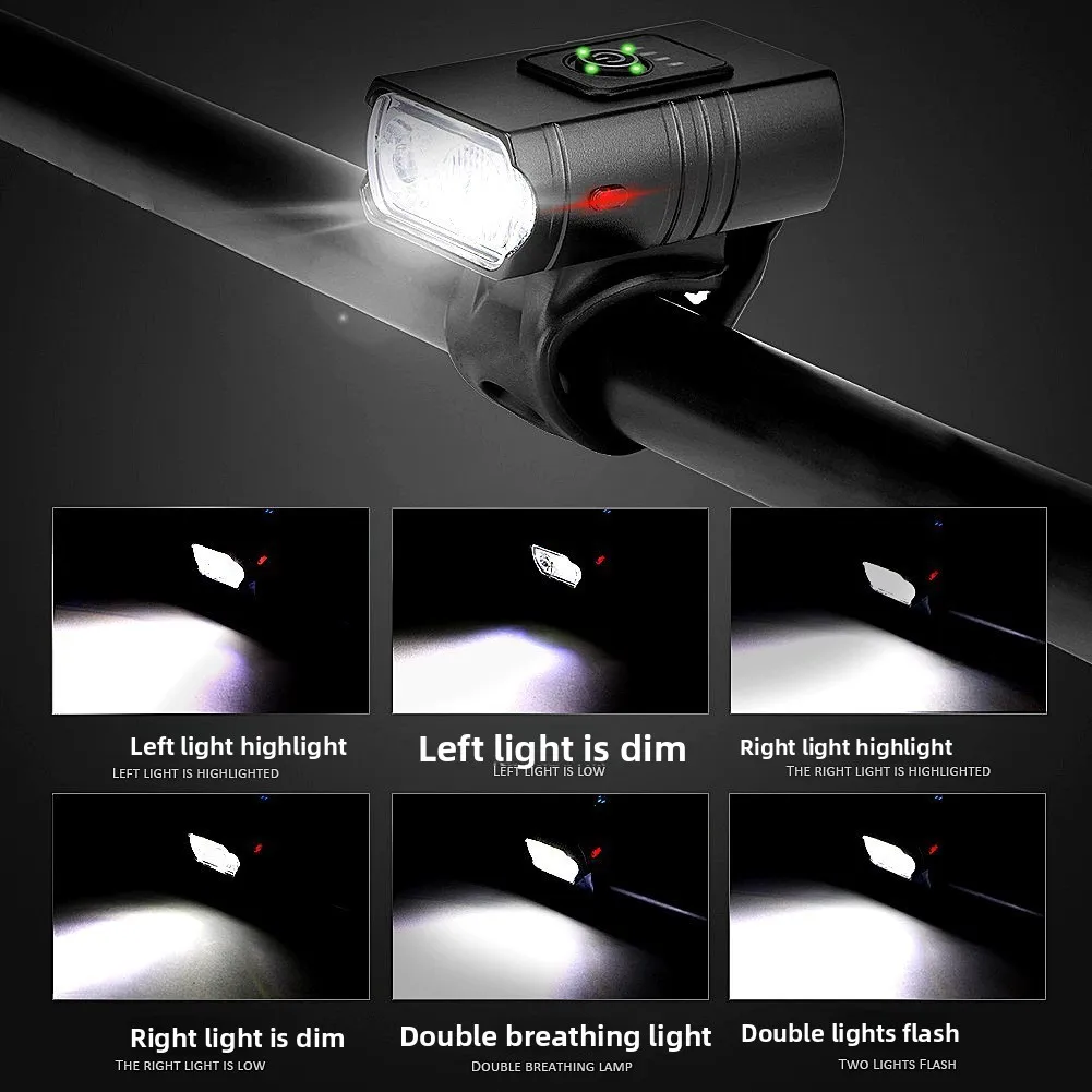 Bicycle Headlight: High-Power Night Cycling Light, Ultra-Bright Rechargeable Waterproof Flashlight, Mountain Bike Light