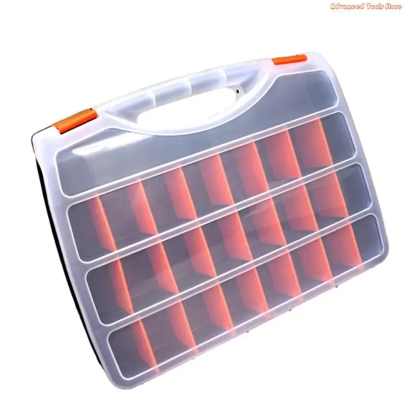 Винт -хранение мусорные баки многоограничного организатора коробка для винтов маленькие детали пластиковые аппаратные украшения