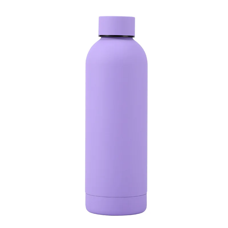 Custom LOGO  name small 500ml mouth stainless steel mini thermos cupsports water bottle, men's and women's hiking pot