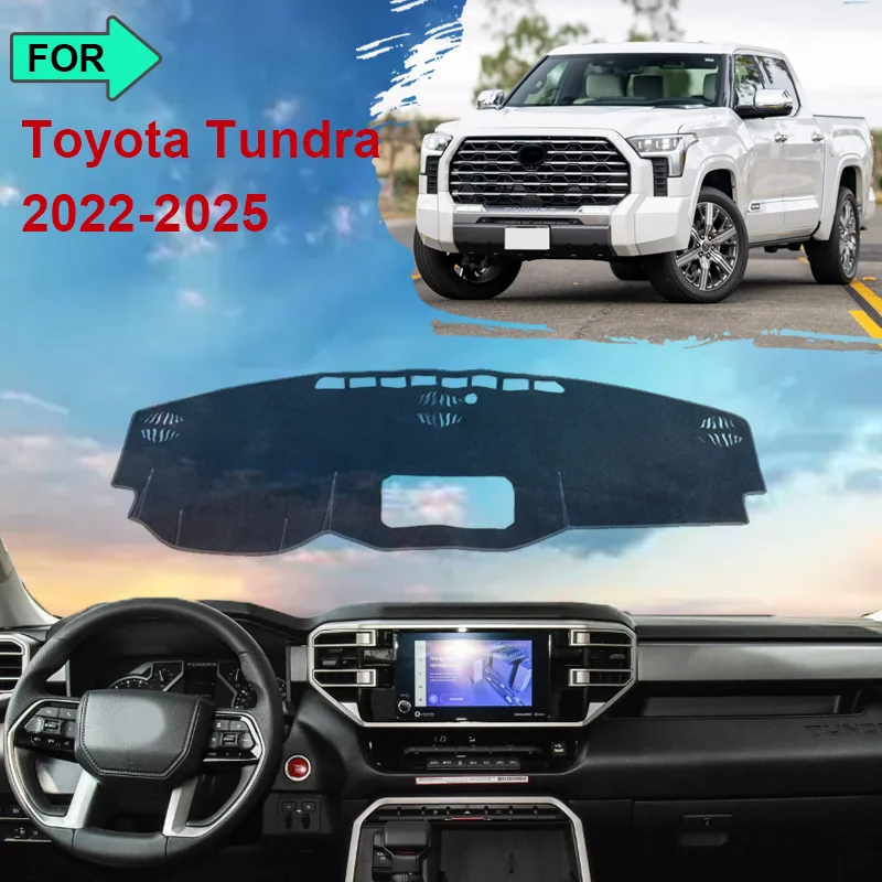 

For Toyota Tundra XK70 2022 2023-2025 Dashboard Mat Rug Cover Anti-slip Cushion Protective Avoid Light Sunshade Car Accessories
