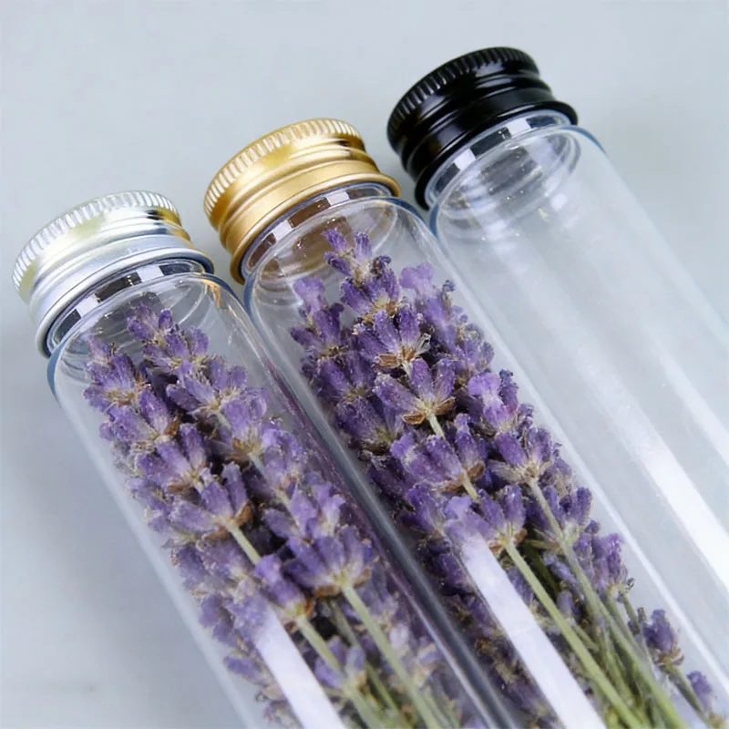 

30 шт., 30-110 мл, прозрачные пластиковые пробирки-бутылочки с завинчивающимися крышками, контейнеры для хранения DIY-декора, специй, сухих цветов, конфет