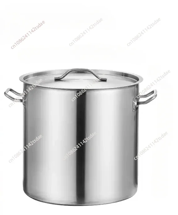 Food grade stainless steel extra thick brine bucket oil drum saucepan soup pot commercial