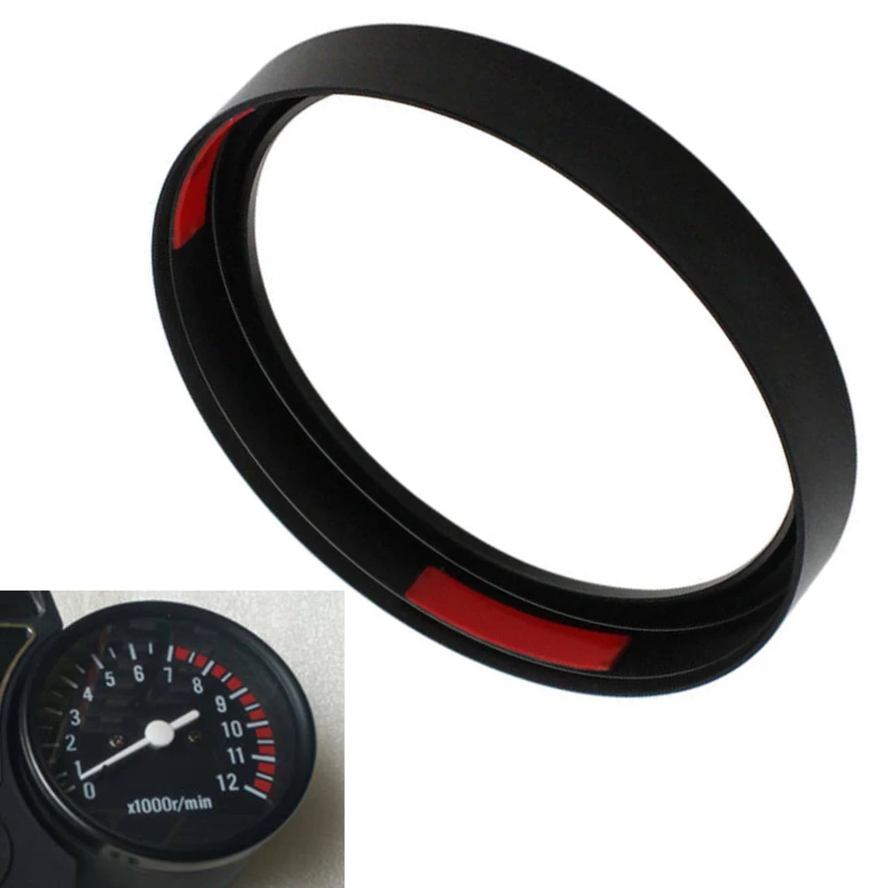 Motorcycle Speedometer Trim Bezel Trim Ring Aluminum Black/Chrome For Harley 883 1200 Dyna Street Bob Low Rider