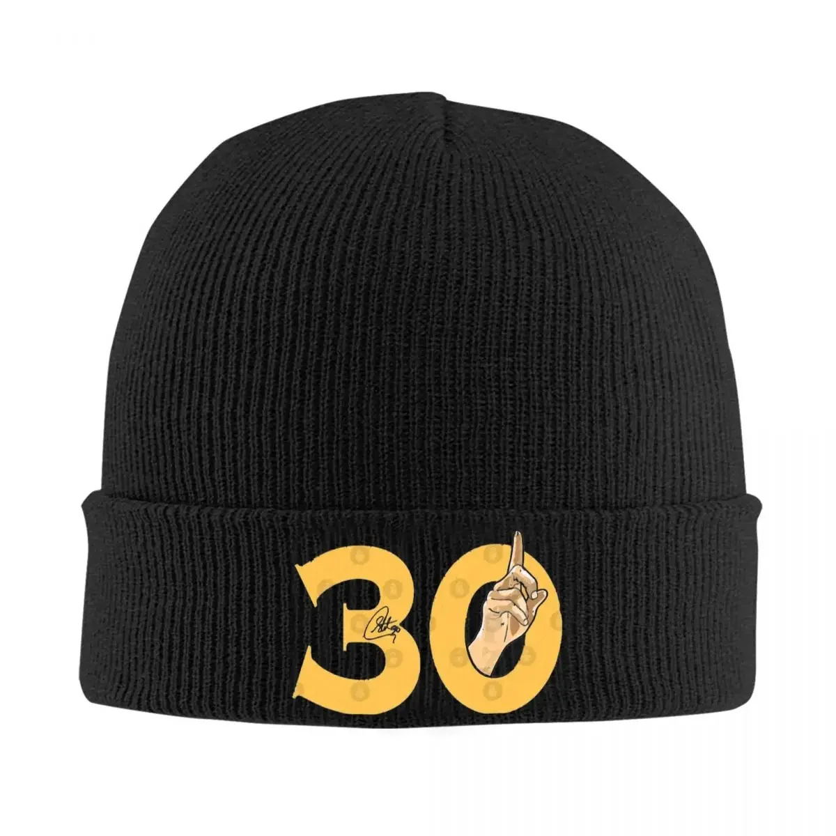 Stephen Curry Number 30 Beanie Hats Casual Caps Men Women Outdoor Skullies Beanies Autumn Winter Graphic Warm Beanie Hat