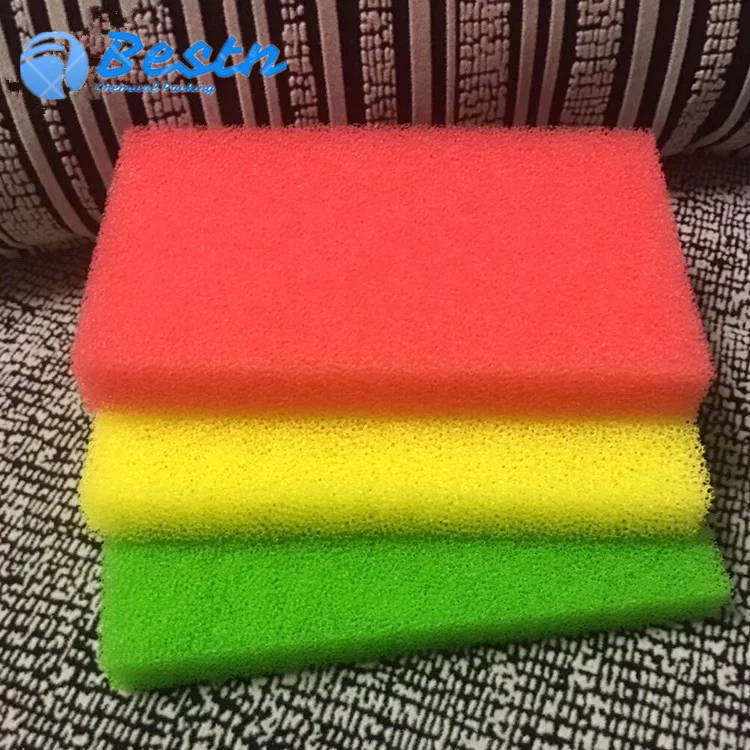 10-80ppi Customized Reticulated Open Cell Air Filter Foam Aquarium Polyurethane PU Sponge for Water Filter