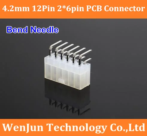 

Free Shipping 5557 4.2mm 12Pin Bend Needle PCB Board Connector Double Row 2*6pin PCB Socket