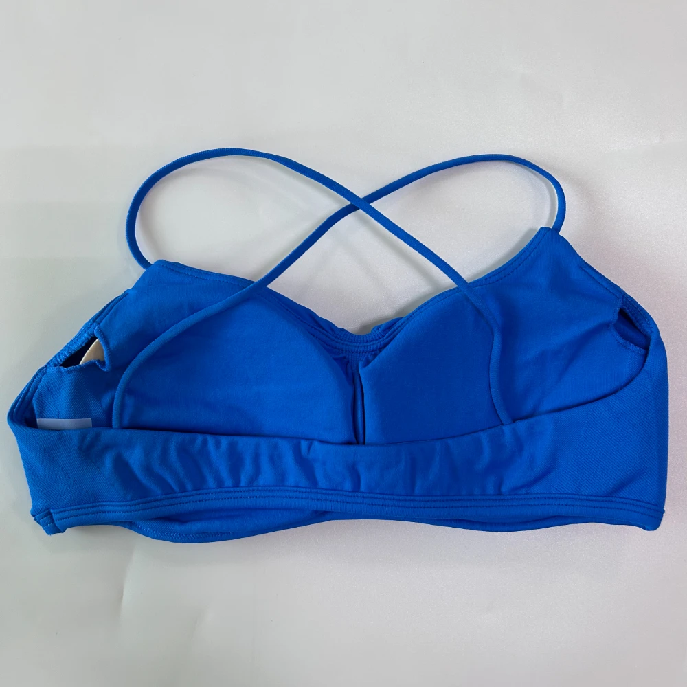 Pericic Nahtloser Sport-BH für Damen, Kreuzgurt-Rücken, Yoga-BH, V-förmig, gepolstert, Gym-Top, Yoga-Unterwäsche, Fitness-Workout-Kleidung – Detail 9