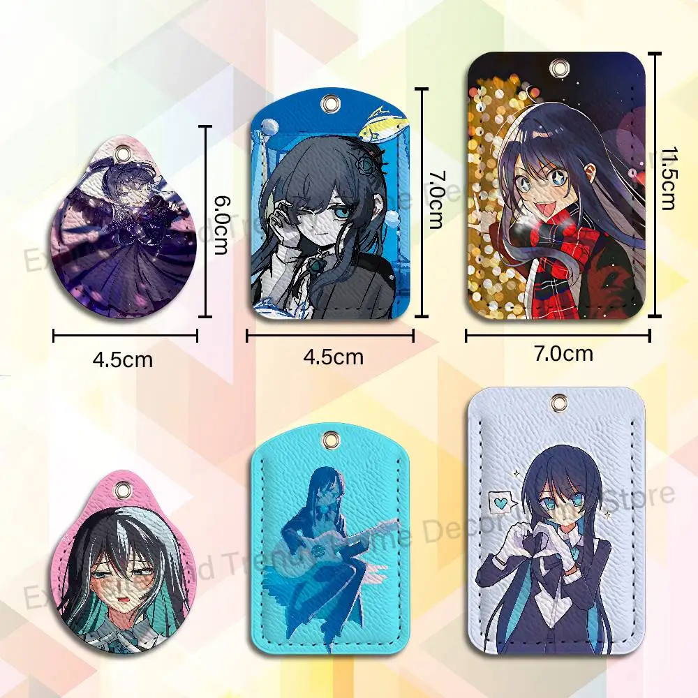 Cute Singer A-Ado Album Holder Keychain For  Work Card Bank Business Holder Student Card Protective Case Bus Card