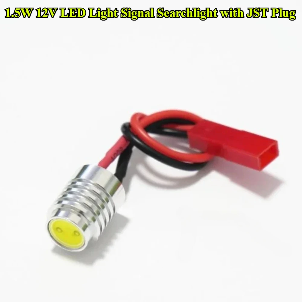 2/5/10Pcs/lot 1.5W Super Bright 12V LED Light Signal Searchlight with JST Plug for RC Drone Quadcopter Fixed-wing Aircraft Part