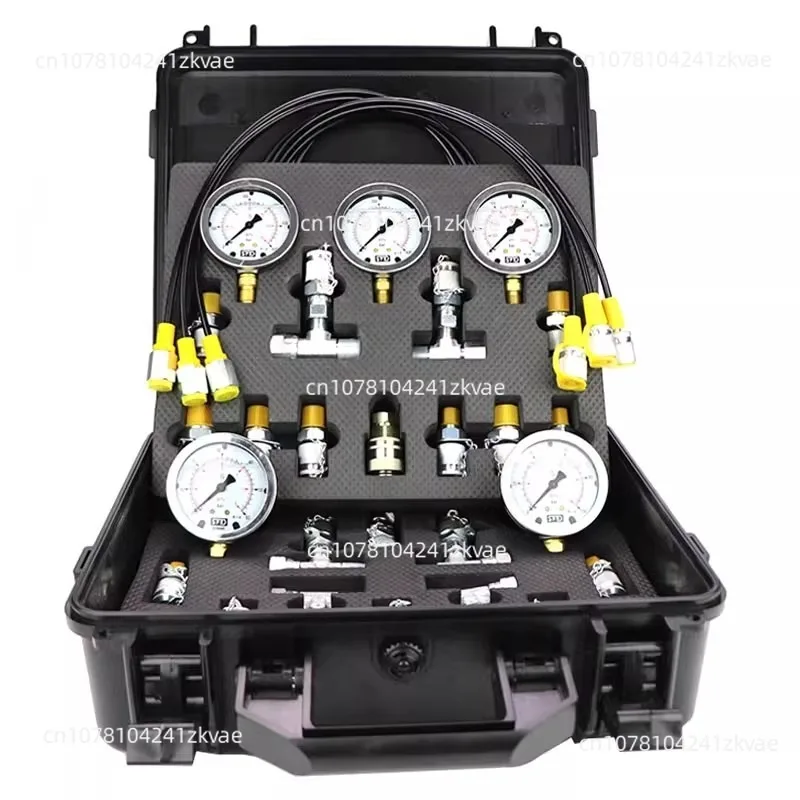 Hydraulic oil pressure gauge, pressure detector, high-precision hydraulic pressure gauge box pilot pump combination instrument
