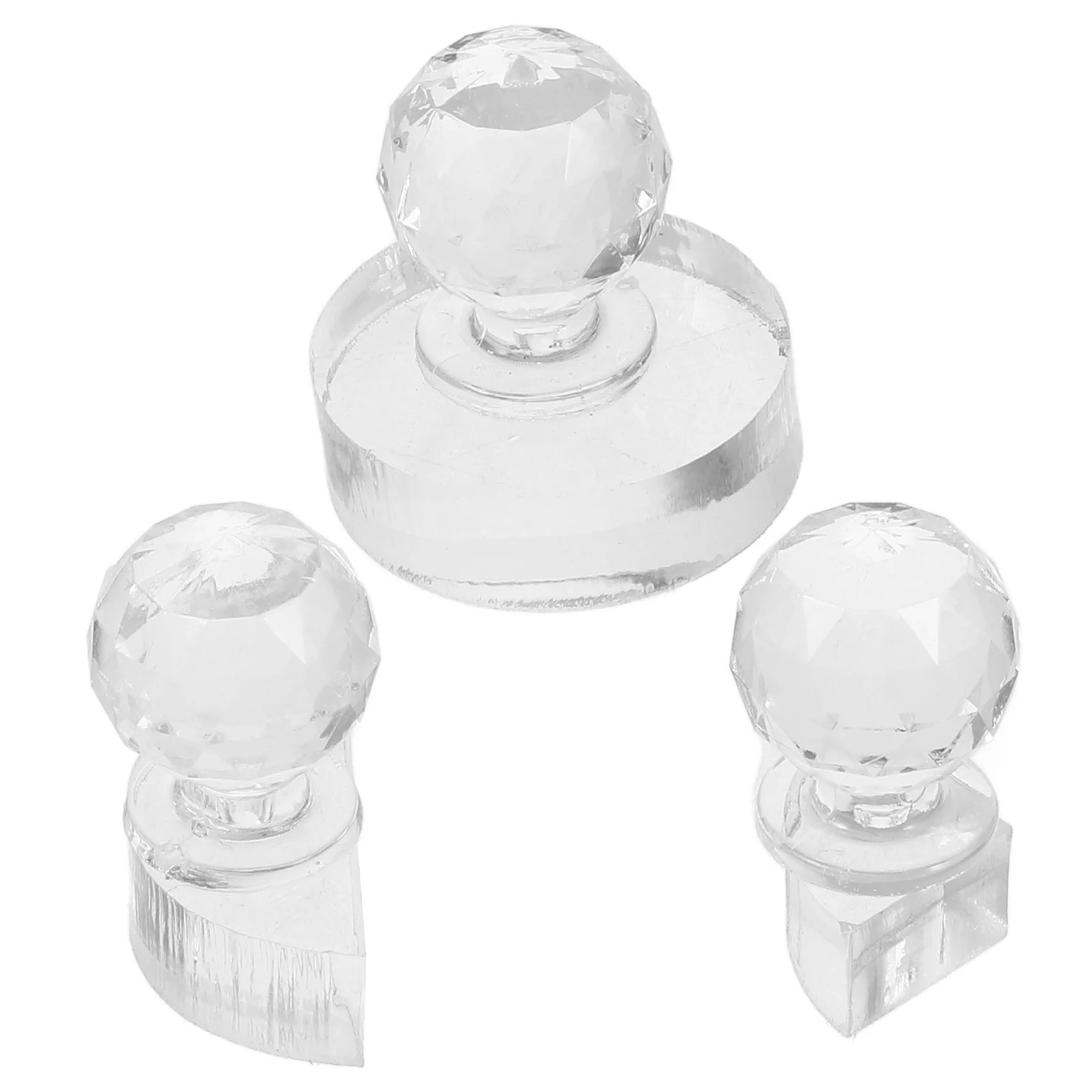 Moule à pression en acrylique pour fard à paupières, tampon de Blush, bricolage, tampon de réparation, outil de maquillage, accessoire de joint d'ombre à paupières, 3 pièces