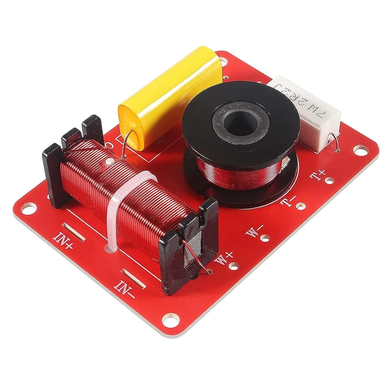 AC57-3 PCS 2-Way Speaker System Audio Crossover Filters Red 130W Frequency Distributor
