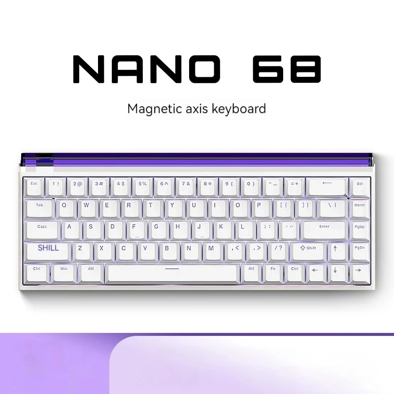 Madlions NANO68 Magnetic Switch Mechanical Gamer Keyboard RGB Wired Keyboard Esports Gaming NANO68 Pro Keyboard Custom Gifts