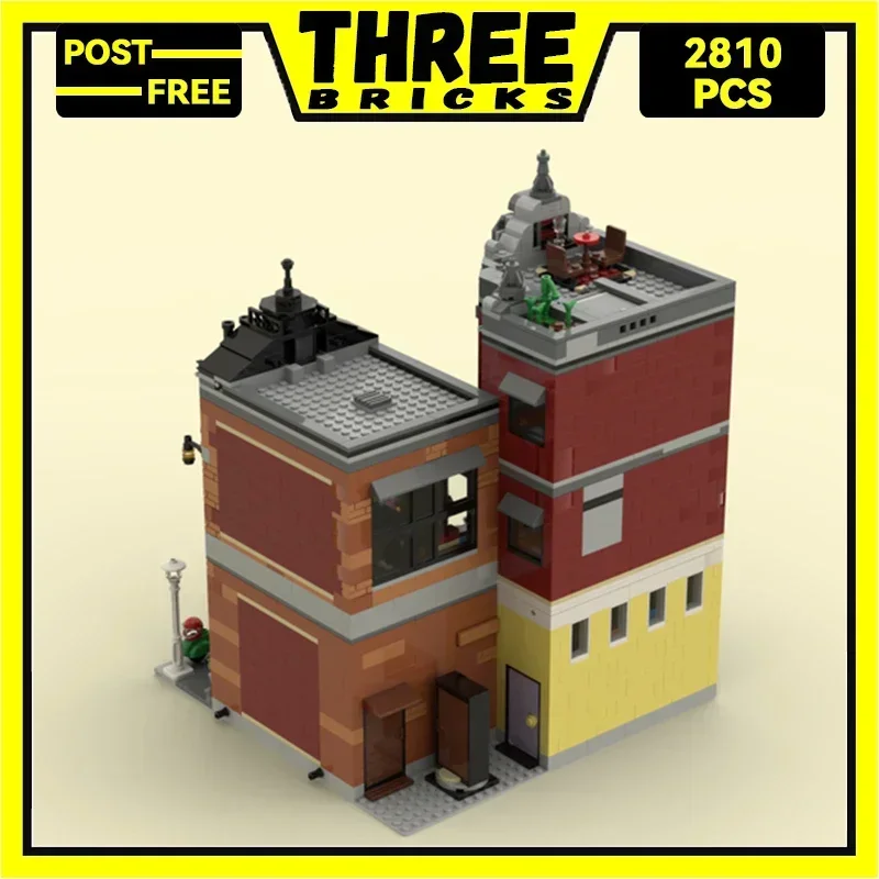 

Three Bricks Moc Строительные блоки Модель с видом на улицу Серия Городские здания10312 Технология Кирпичи DIY Игрушки для детей Подарки для детей