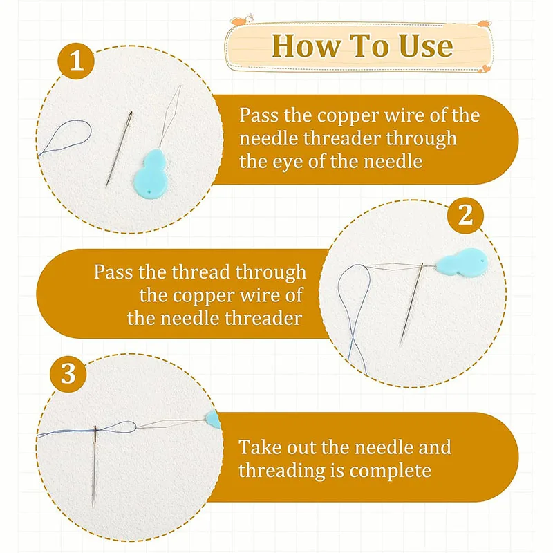 10/20/50 قطعة إبرة سهلة جهاز التلقائي موضوع الإبر أدوات خياطة عراف المسنين الهادي اليدوية ماكينة خياطة لوازم #3