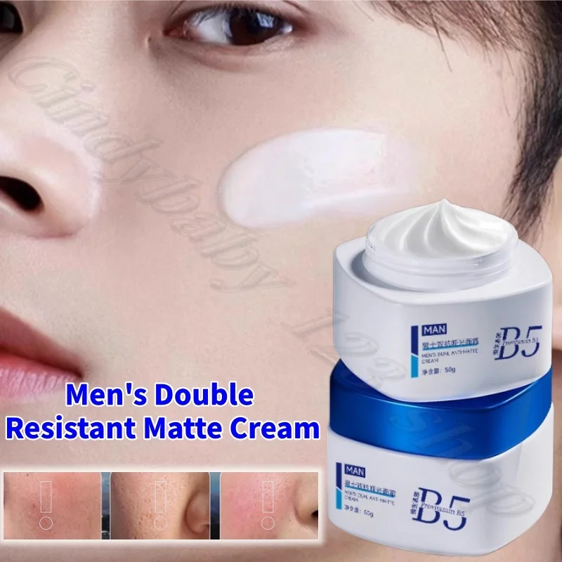 

Men's Double Anti-Matte Cream High Moisturizing and Hydrating Refreshing and Mild Oil Control to Reduce Pore and Acne 50g