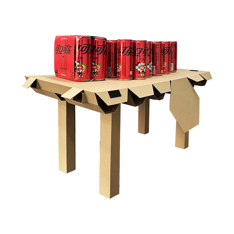 custom.Printing Foldable Cardboard Trolley Box Luxury Portable Paper Beverage Storage Box