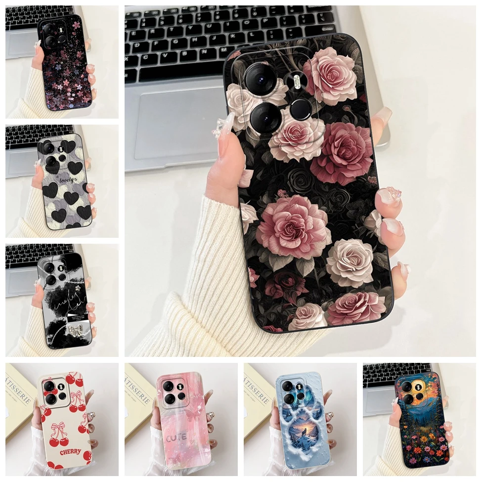 ل Tecno Pop 7 Pro BF7 حافظة Pop7 BF6 موضة Kawaii بنات مضحك كول بنين سيليكون الغطاء الخلفي ل تكنو البوب 7 جراب هاتف Funda
