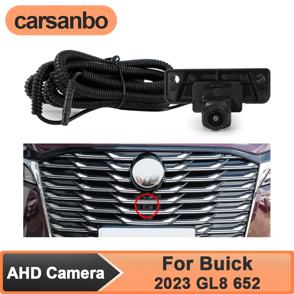 

Carsanbo Night Vision AHD 1080P Vehicle Front View Camera for Car Buick 2023 GL8 653 Fisheye 150° Lens Waterproof Parking Assist