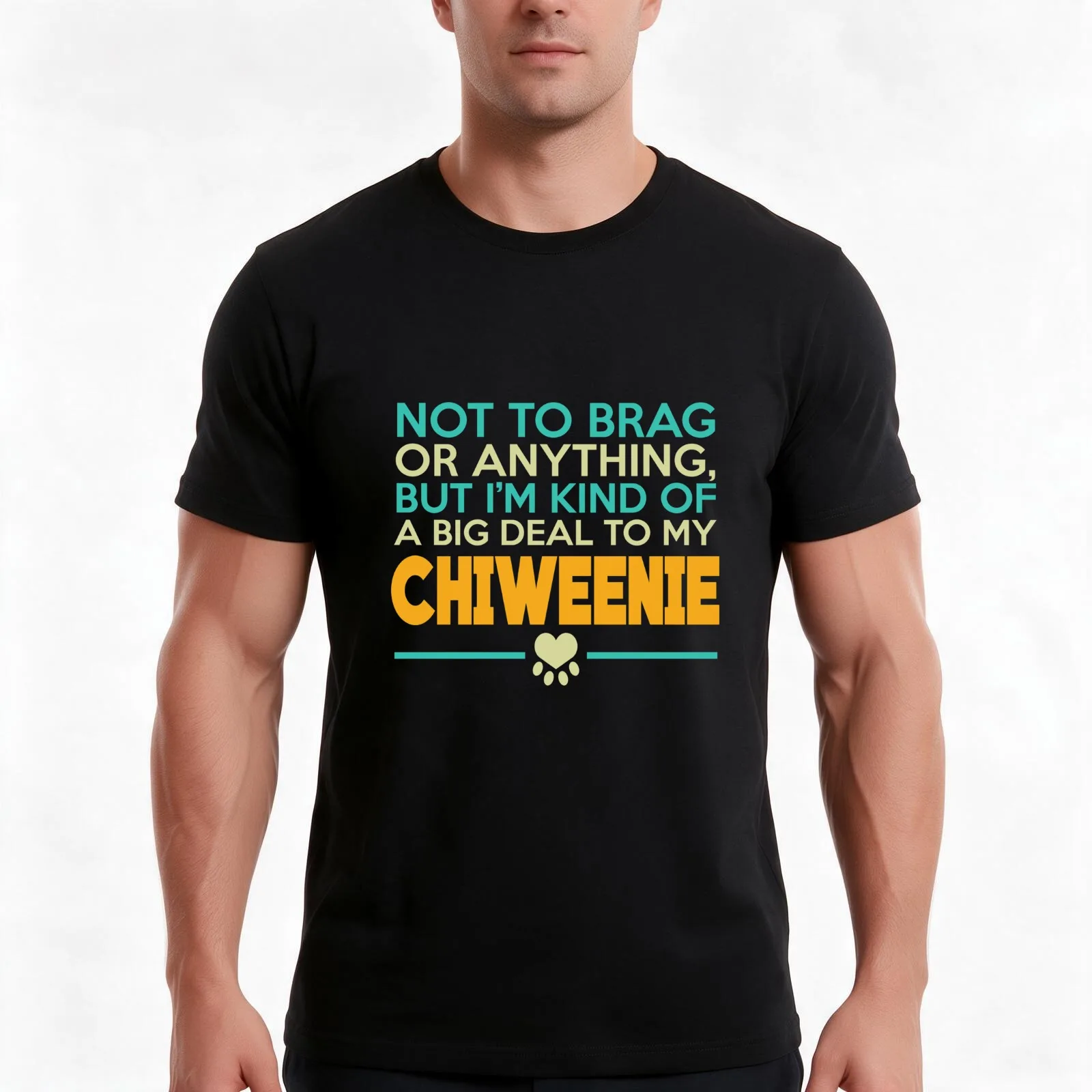 Chiweenie Dog Gifts For Chiweenie Dog Lover T-Shirt Summer Casual Cotton Tee Oversized Streetwear Tops Vintage Graphic Print