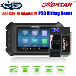 Original OBDSTAR P50 Airbag Reset Tool SRS Reset Equipment Covers 79 Brands and Over 10700 ECU Part No. One Year Free Update