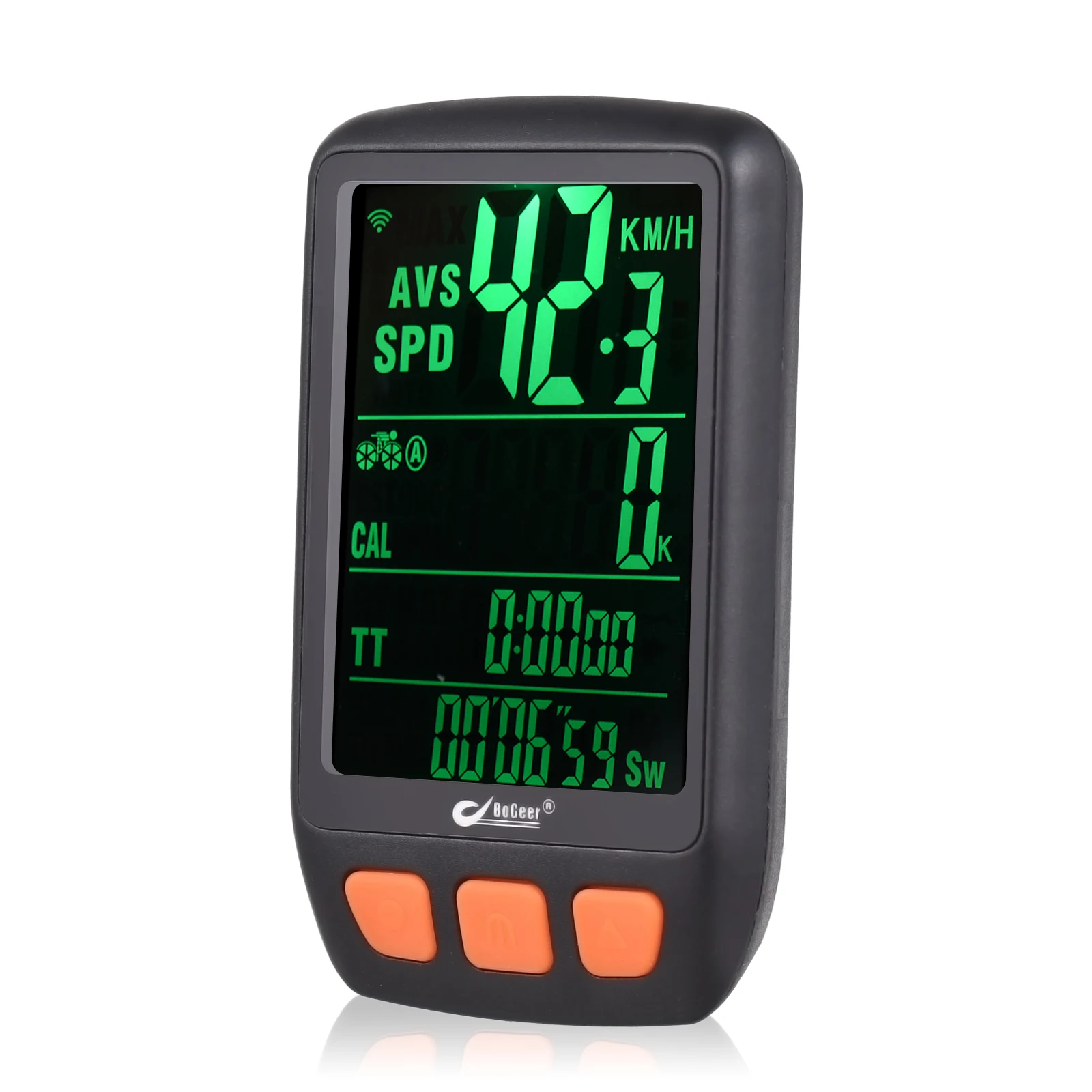 Bicycle Cycle Computer Wireless Digital Bike Speedometer Odometer with Rechargeable Battery Backlight Bike Stopwatch