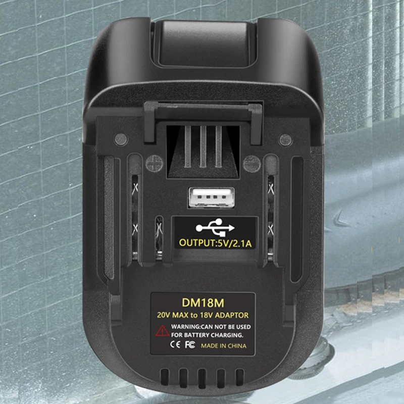 

Converter Adapter DM18M Compatible for Makita 18V Li-Ion Batteries Power Tools Links To ForDewalt/Milwaukee 18V Li-Ion Batteries