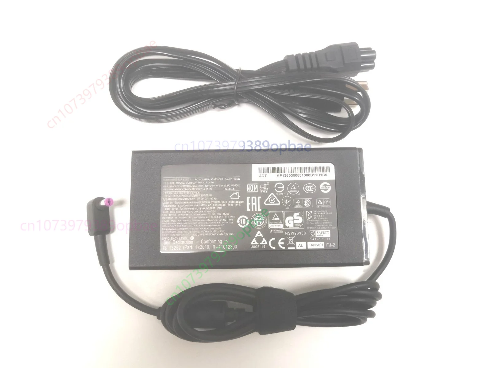 Genuine 135W AC Adapter Charger For Acer Nitro 5 AN515-55-59KS GTX 1650 19V 7.1A（no power cord）