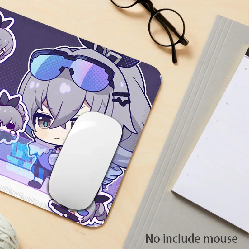 25x90 Anime Honkai Star Track Mouse Pad Anti-Slip Wear-Resistant Rubber Base Band Stitched Edge Keyboard Mat Suitable for Office